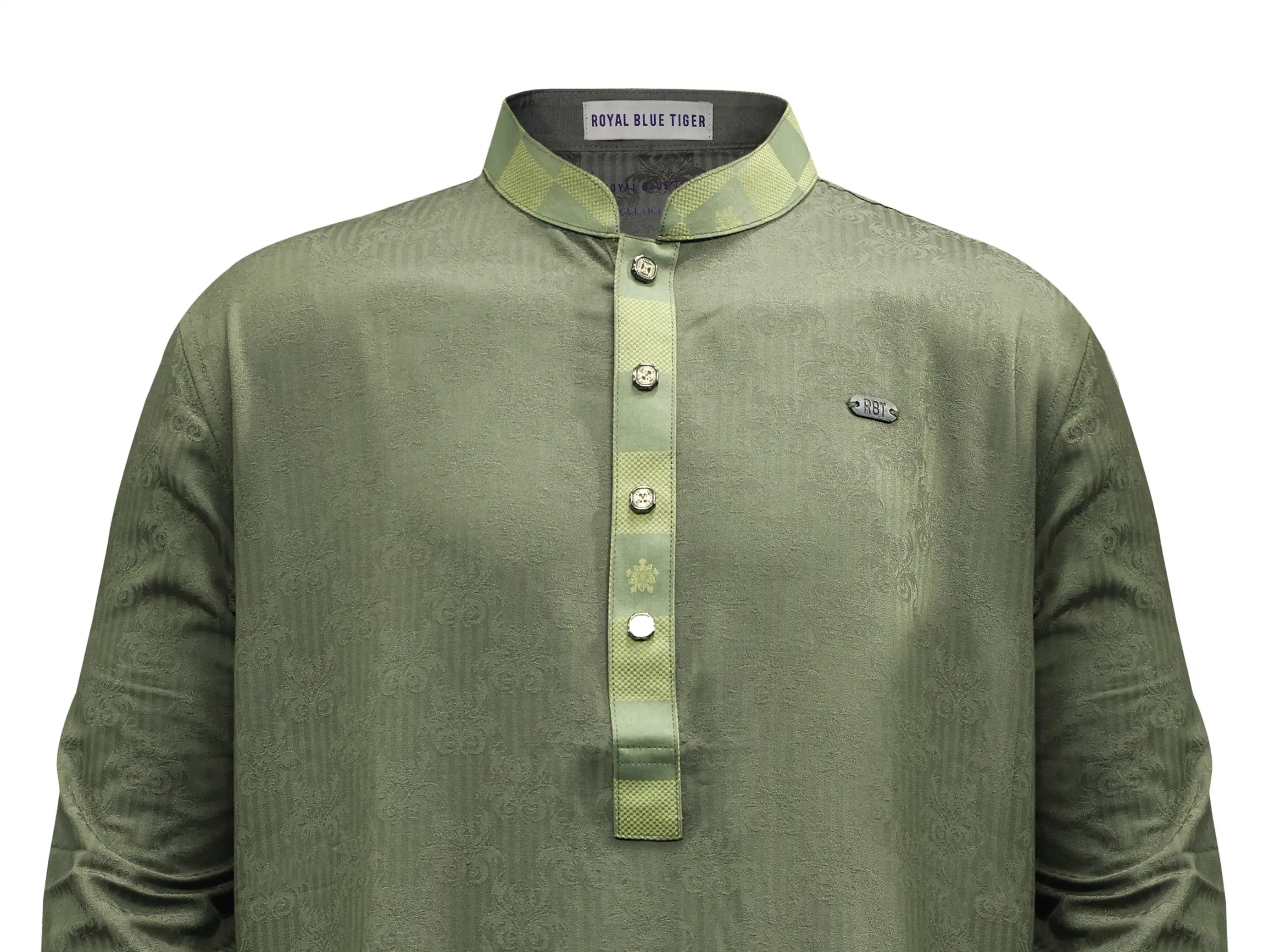 BAM JKD PREMIUM OLIVE PANJABI image 2