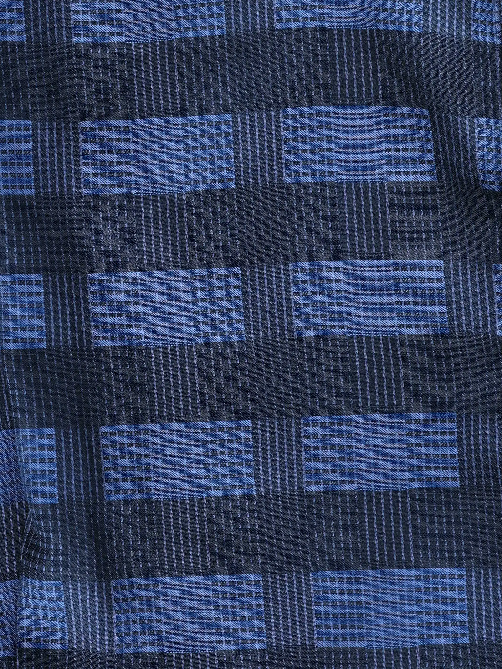 FANCY CHECK BLUE image 4
