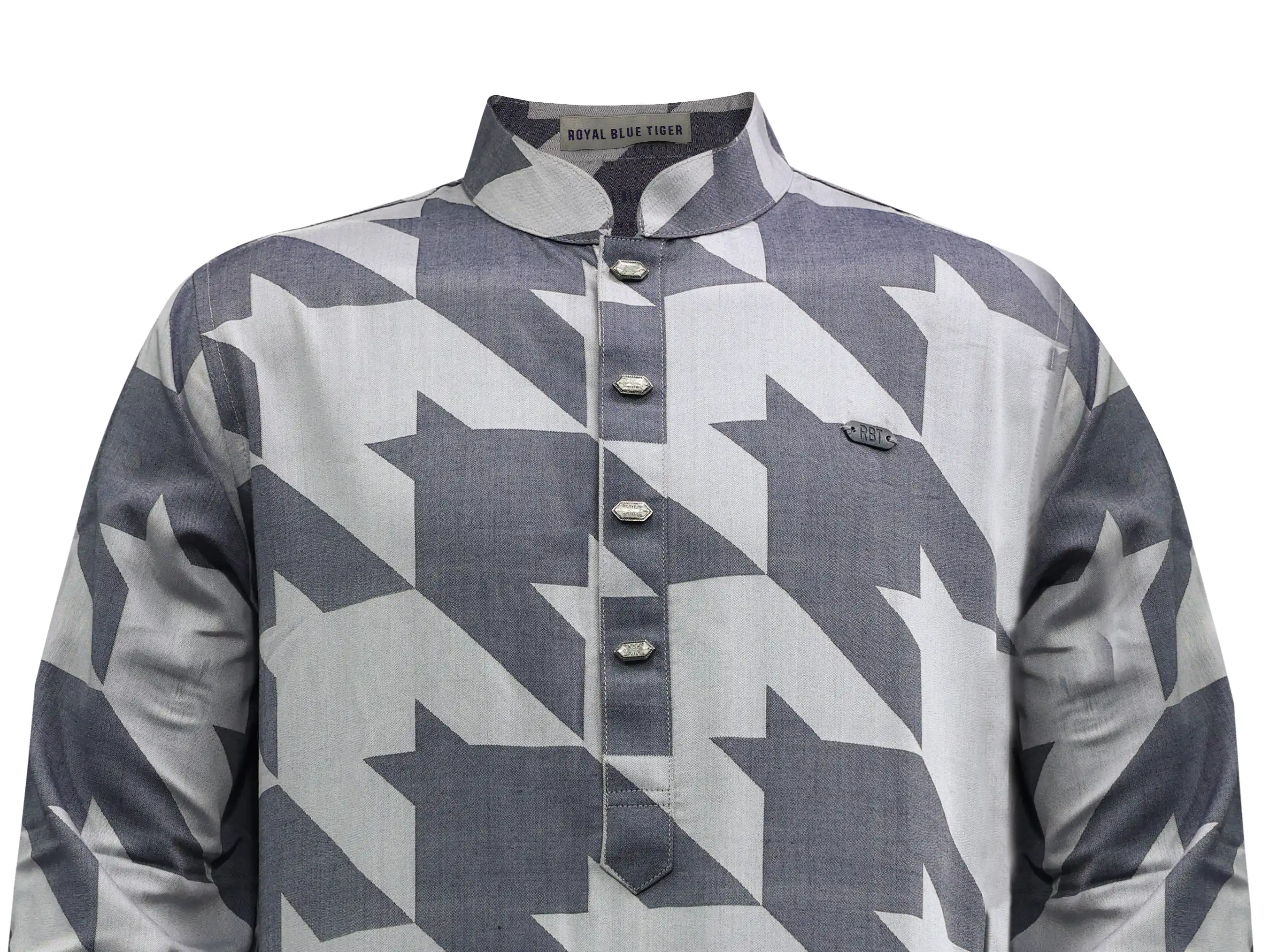 MODERN JQRD PREMIUM BLACK PANJABI image 2