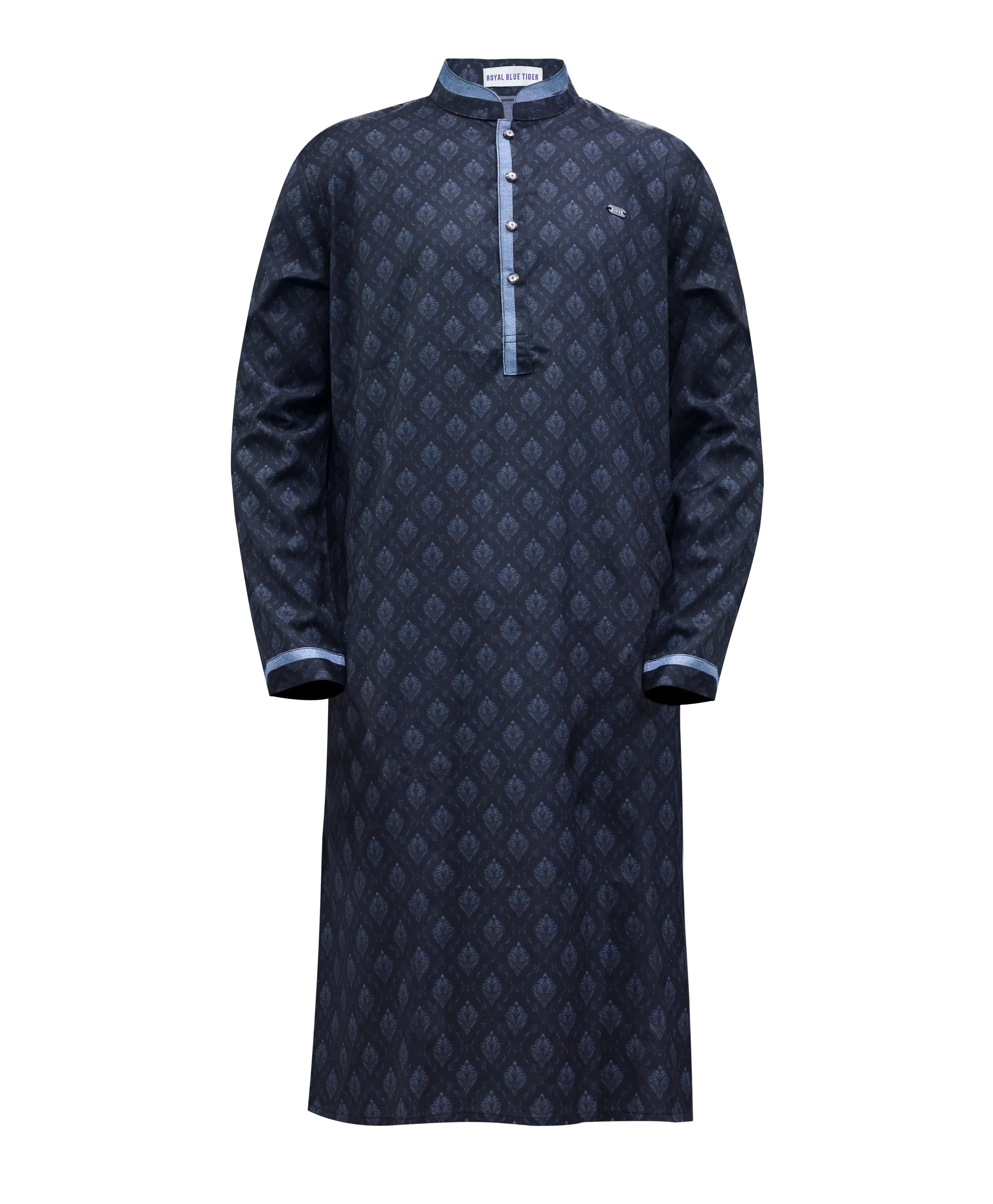 CHINA OXFORD BLUE PANJABI